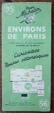  map. kaart., Michelin. Environs de Paris. Curiosites. Routes pittoresques.