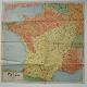  map. kaart., Kompas van Frankrijk. Map of France during the 2nd world war.