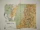  antique map. kaart., Palaestina. (map of the Holy Land).
