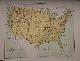  antique map (kaart)., Republiek Amerika (United States of America).