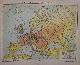  antique map (kaart)., Die Volksdichte in Europa um 1900. (Map of Europe).