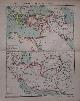  antique map (kaart)., Diadochenreiche in der Mitte des 3. Jahrh. v. Chr.