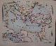  antique map (kaart)., Byzantinisches Reich um das Jahr 1000 N. Chr.