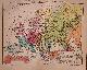  antique map (kaart)., Ethnograpische Karte von Europa.