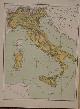  antique map (kaart)., Italie. (Italia, Italy).