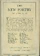  Monroe, Harriet, and Alice Corbin Henderson (eds); Walter De La Mare; Conrad Aiken; Robert Frost; Edgar Lee Masters; Ezra Pound, The New Poetry: An Anthology