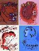  Mourlot, Fernand, Julien Cain and Marc Chagall, Chagall Lithographe. Vols. I, II, III, IV. First Editions