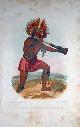  Garnier Freres (Artist), Chef de Tribu Indienne (Amerique Du Sud). (Color Engraving)