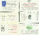  The Book Club of California, Letterpressed Invitations to Book Club of California Events. (7 Invitations)