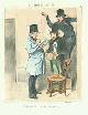  Daumier, Honoré (1808-1879), Avons Saisi Dito... Un Pot a Eau, Sans Eau (the Following Have Been Seized: One Water Jug, Containing No Water) from Les Gens de Justice (Lawyers and Judges) Series, 1845-1848. Plate No. 2