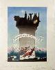  Cameron, William William Ross (1893-1971), A Right Merry Xmas to Ye (Santa Claus with Bagpipes on a Reindeer, Serenading a Maiden in a Tower)