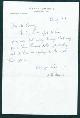  Ammons, A. R., Autograph Note