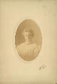  Haussler (Photographic Studio in San Francisco & Los Angeles), Sepiatone Photograph of Woman in Formal Portrait, Lacy Collar