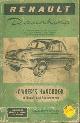  Floyd Clymer Publications (Los Angeles, CA), Renault Dauphine Owner's Handbook