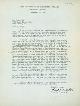  Baer, Carlyle S.; Robert F. Metzdorf, Tls Robert F. Metzdorf to Carlyle Baer, September 26, 1947
