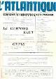  French Line; Compagnie Generale Transatlantique, L'Atlantique. Friday September 25th, 1970. List of Activities for Passengers Aboard the Ss France