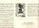  Walsh, William S.; Book Arts Press, School of Library Service, Columbia University, Christmas Card. From Curiosities of Popular Customs. Broadside No. 1, December 1974