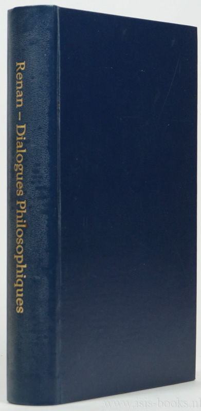 RENAN, E. - Dialogues et fragments philosophiques.