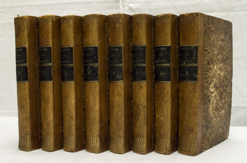 VOLNEY, C.F. - Oeuvres complètes de C.F. Volney. Mises en ordre et précédées de la vie de l'auteur. 8 volumes.