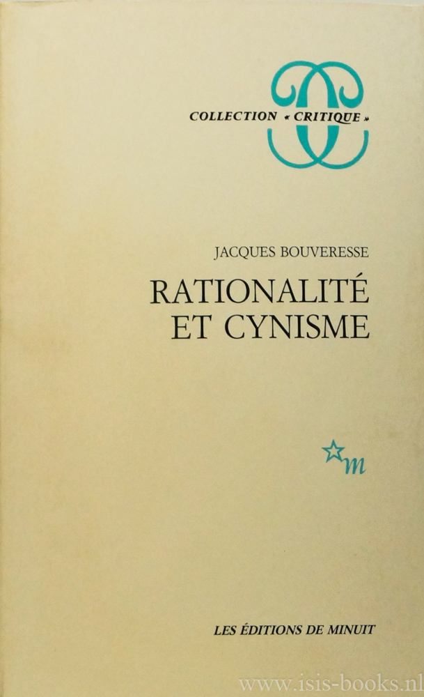 BOUVERESSE, J. - Rationalit et cynisme.