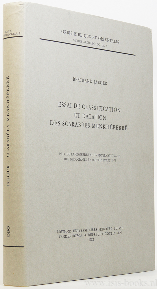 JAEGER, B. - Essai de classification et datation des scarabes Menkhperr.