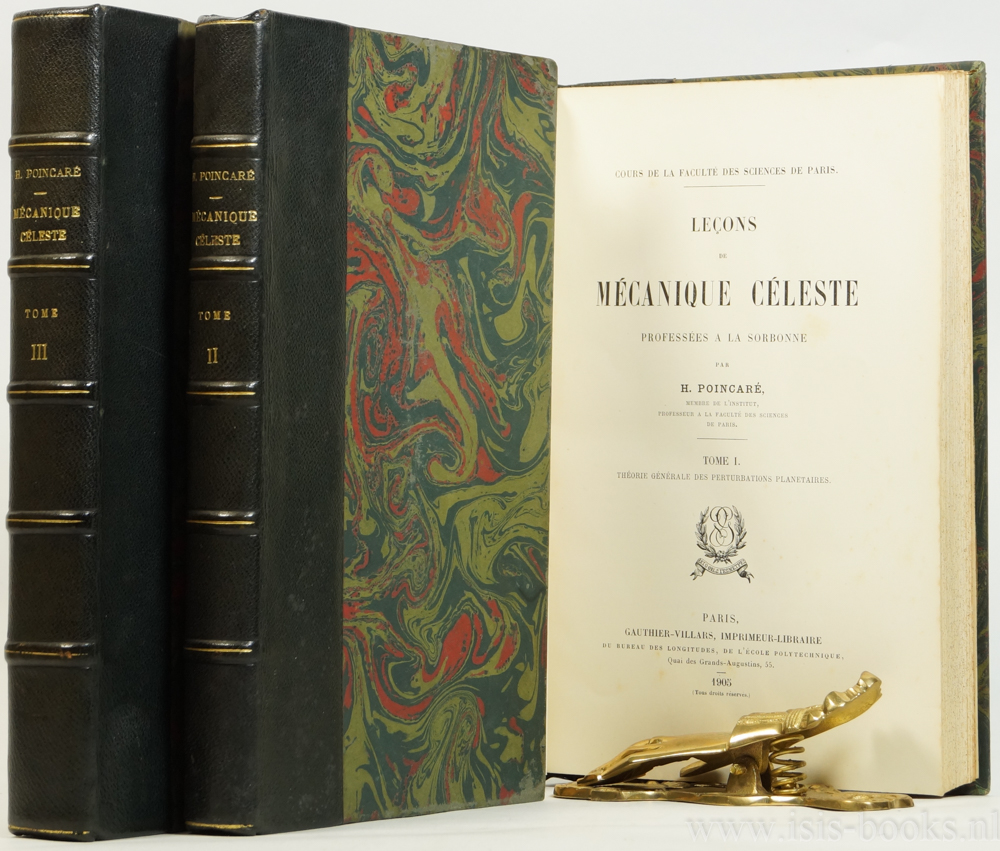 POINCAR, H. - Leons de mcanique cleste professes a la Sorbonne. 3 volumes.
