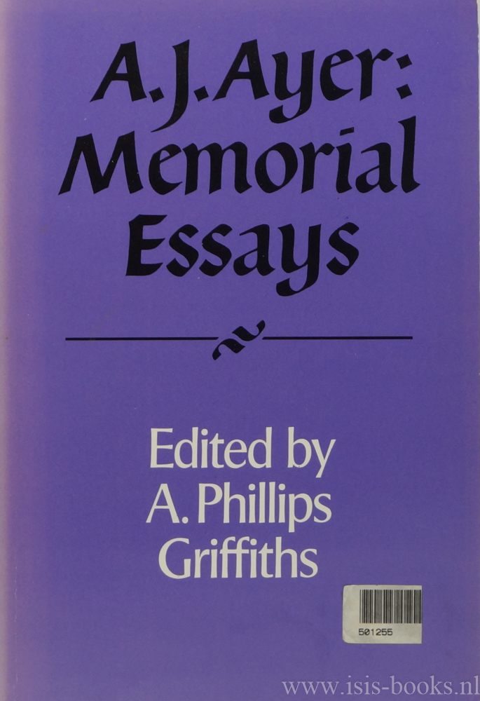 AYER, A.J., GRIFFITHS, A.P., (ED.) - Memorial essays..