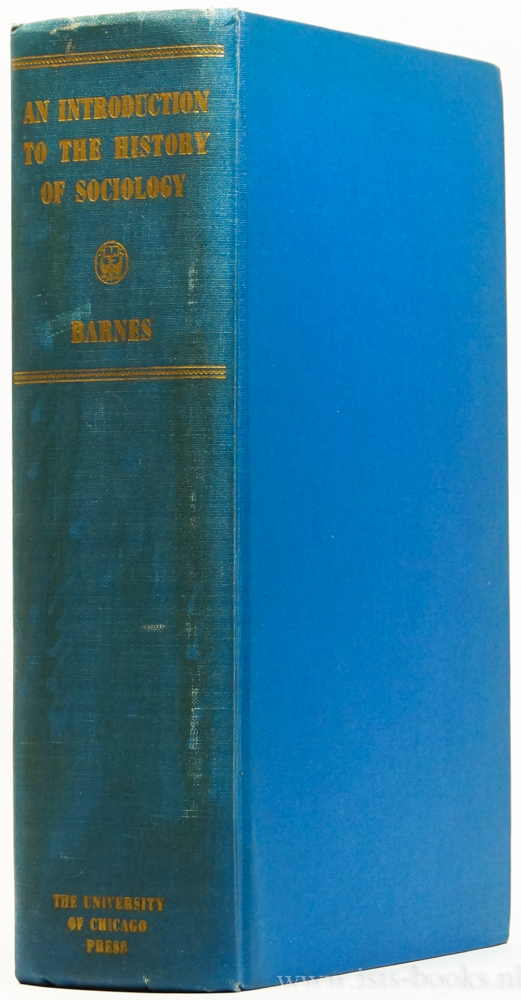 BARNES, H.E., (ED.) - An introduction to the history of sociology.