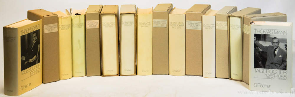 MANN, THOMAS - Tagebcher 1918 - 1955.  Herausgegeben von Peter de Mendelsohn und Inge Jens. Complete in 10 volumes.