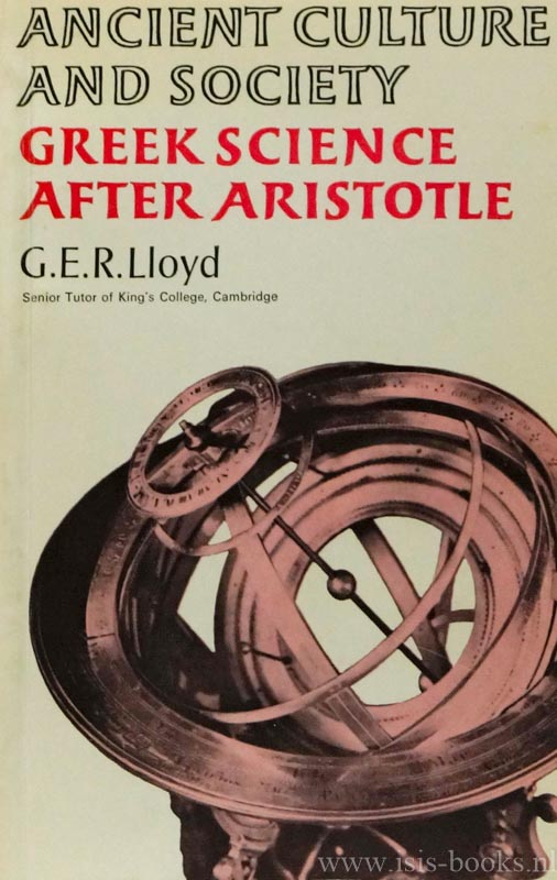 LLOYD, G.E.R. - Greek science after Aristotle.