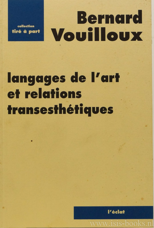 VOUILLOUX, B. - Language de l'art et relations transesthétiques.