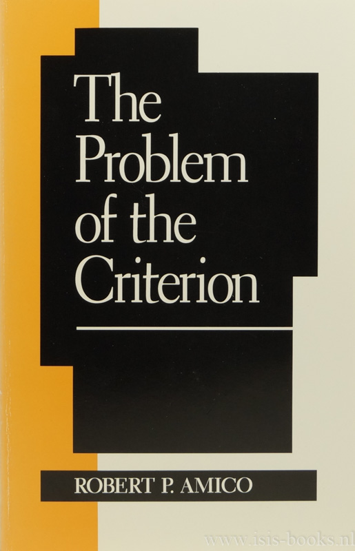 AMICO, R.P. - The problem of the criterion