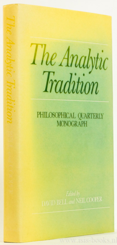 BELL, D., COOPER, N., (ED.) - The analytic tradition. Meaning, thought and knowledge.