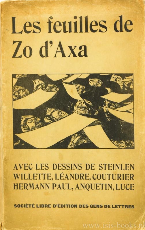 AXA, ZO D' - Les feuilles. Dessins de Steinlen, Willette, Landre, Hermann-Paul, Couturier, Anquetin, Luce.