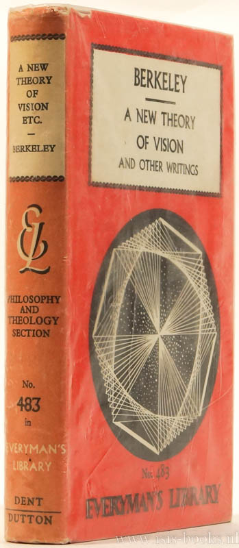 BERKELEY, G. - A new theory of vision and other writings. Introduction by A.D. Lindsay.
