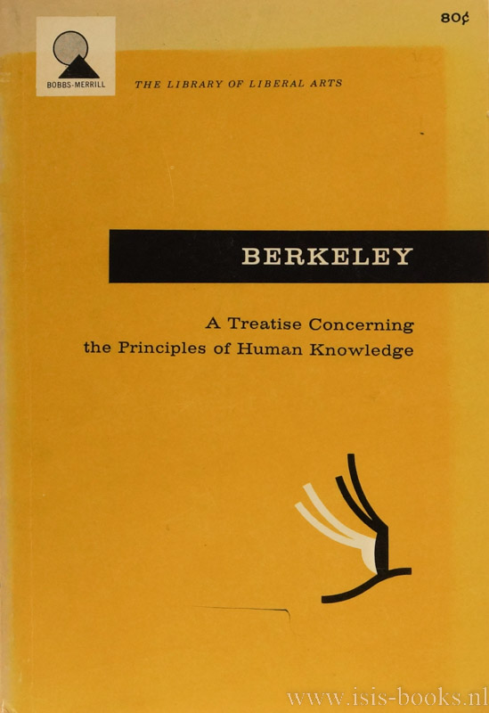 BERKELEY, G. - A treatise concerning the principles of human knowledge. Edited with an introduction by C.M. Turbayne.