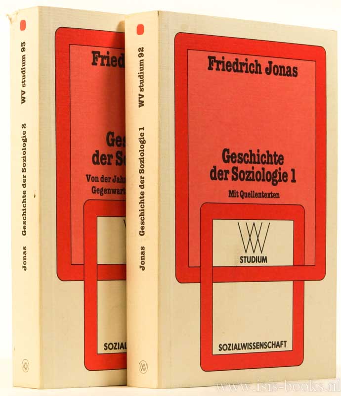 JONAS, F. - Geschichte der Soziologie, Mit Quellentexten. 2 volumes.