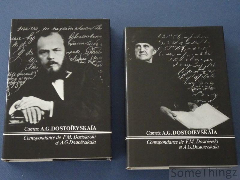 A.G. Dostoevskaa. - Carnets. Correspondance de F.M. Dostoevski et A.G. Dostoevskaa. Tome 1 et 2.