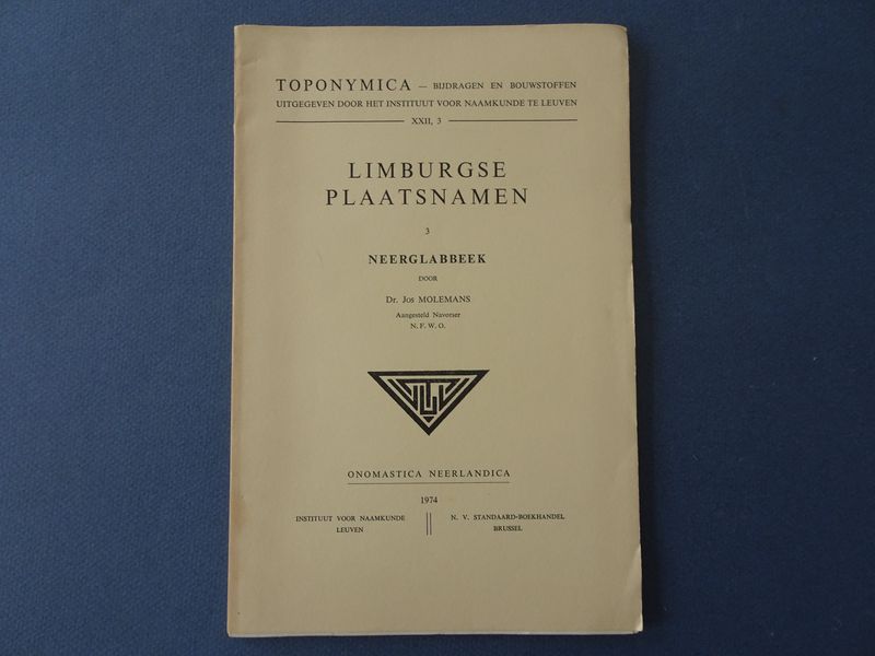 Molemans, Jos. - Limburgse plaatsnamen. 3: Neerglabbeek.