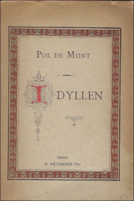 DE MONT, Pol; - IDYLLEN EN ANDERE GEDICHTEN,