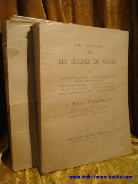 ARS BELGICA - Eglises de Gand ; Saint-Nicolas and Cathedral ; Saint-Jacques, Saint-Martin, Sainte-Elisabeth, Saint-Michel, 2 vol. ars belgica