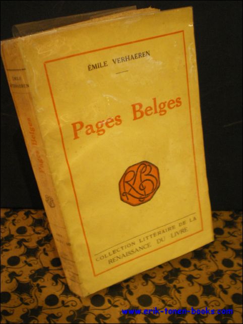 Verhaeren, Emile. - PAGES BELGES.