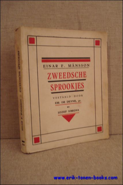 MANSSON, Einar F.; - ZWEEDSCHE SPROOKJES,