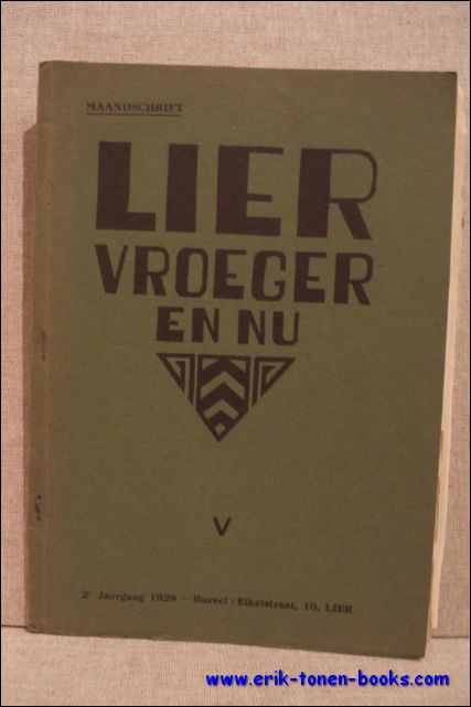 N/A. - Lier vroeger en nu. Maandschrift. 2e jaargang 1928.