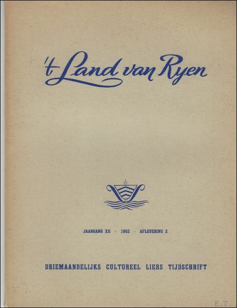 N/A. - T LAND VAN RYEN. JAARGANG XII.. AFLEVERING 3 EN 4.