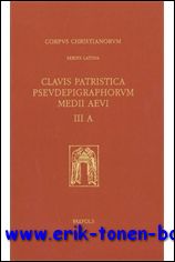J. Machielsen; - Corpus Christianorum. Artes liberales,