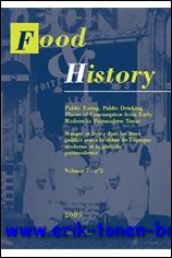 N/A; - Food & History - 7.2 (2009) Public Eating, Public Drinking. Places of Consumption from Early Modern to Postmodern Times,