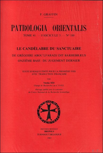 N. Sed (ed.); - Gregoire Aboulfaradj Le candelabre du Sanctuaire XI. Du jugement,