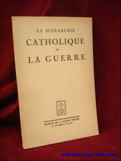 Coll. - hierarchie catholique et la guerre.