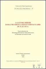 Demartini, S. Shimahara, C. Veyrard-Cosme (eds.) - lettre-miroir dans l'Occident latin et vernaculaire du ve au xve s.